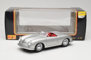 Porsche No. 1 356 Roadster フィッシュシルバー Maisto 1:18 31853 メタル - 画像 8/8