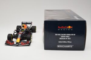 Red Bull Racing Honda RB16B #11 S. Perez Mexican GP 2021 Minichamps 1:18 110211911 メタル - 画像 6/6