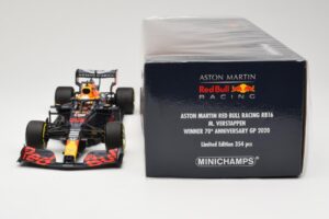 Red Bull Racing RB16 #33 M. Verstappen Winner 70th Anniversary GP 2020 Minichamps 1:18 110200533 メタル - 画像 6/6