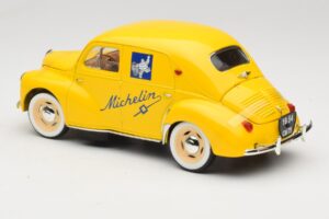 Renault 4CV Michelin Yellow Solido 1:18 82002 メタル - 画像 5/6