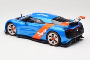 Alpine A110-50 ブルー & オレンジ Norev 1:18 185147 メタル - 画像 5/6