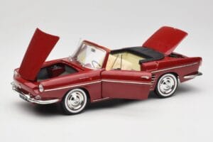 Renault Floride カブリオレ レッド Norev 1:18 185175 メタル - 画像 2/8
