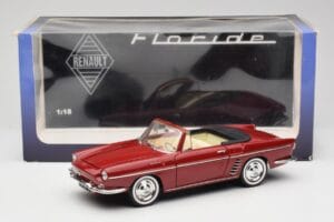 Renault Floride カブリオレ レッド Norev 1:18 185175 メタル - 画像 8/8