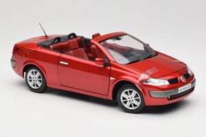 Renault Megane Mk1 CC レッド Solido 1:18 8152 メタル - 画像 6/8