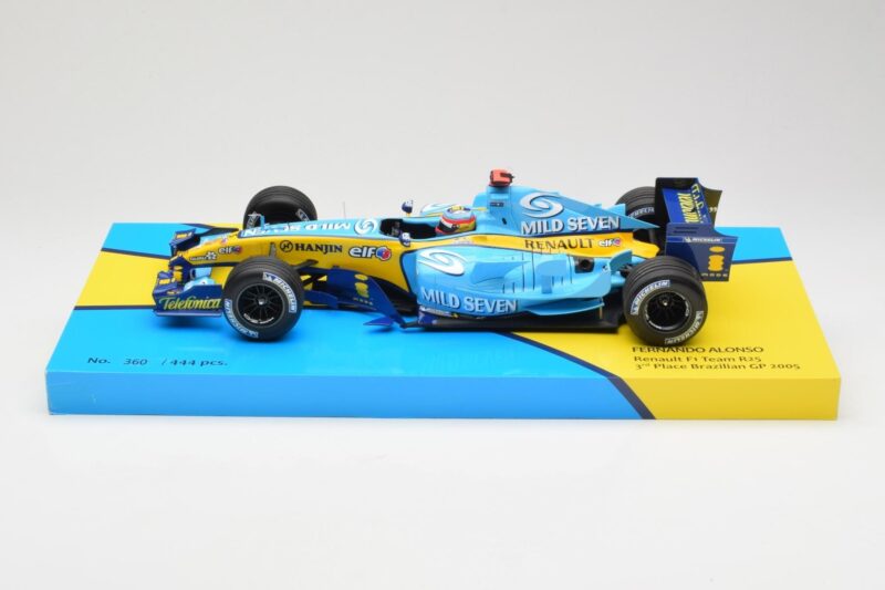 Renault R25 #5 F. Alonso 2nd Place British GP 2005 Minichamps 1:18 147051105 メタル