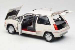 Renault Super 5 GT Turbo Phase 1 パールホワイト Norev 1:18 185200 メタル - 画像 5/8