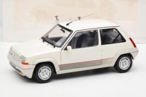 Renault Super 5 GT Turbo Phase 1 パールホワイト Norev 1:18 185200 メタル - 画像 8/8