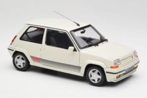 Renault Super 5 GT Turbo Phase 2 パールホワイト Norev 1:18 185206 メタル - 画像 6/8