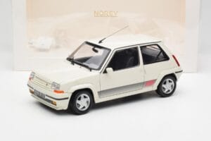 Renault Super 5 GT Turbo Phase 2 パールホワイト Norev 1:18 185206 メタル - 画像 8/8