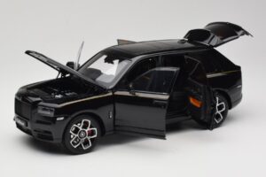 Rolls-Royce Cullinan ブラック Gold Coachline & Shadow Wheels OEM 1:18 028-15A メタル - 画像 2/8