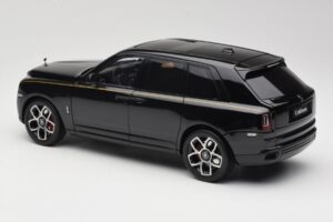 Rolls-Royce Cullinan ブラック Gold Coachline & Shadow Wheels OEM 1:18 028-15A メタル - 画像 7/8