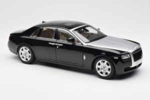 Rolls-Royce Ghost ブラック & シルバー Kyosho 1:18 008802BKS2 メタル - 画像 6/8