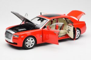Rolls-Royce Ghost レッド & シルバー Kyosho 1:18 008802RS メタル - 画像 2/8