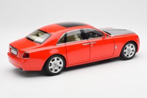 Rolls-Royce Ghost レッド & シルバー Kyosho 1:18 008802RS メタル - 画像 3/8