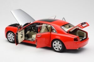 Rolls-Royce Ghost レッド & シルバー Kyosho 1:18 008802RS メタル - 画像 5/8