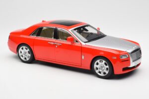 Rolls-Royce Ghost レッド & シルバー Kyosho 1:18 008802RS メタル - 画像 6/8