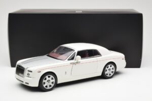 Rolls-Royce Phantom Coupe English ホワイトシルバー Kyosho 1:18 08861EW メタル - 画像 8/8