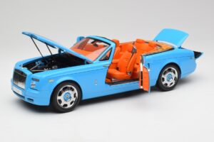 Rolls-Royce Phantom Drophead Coupe Powder ブルー Kyosho 1:18 08871BL メタル - 画像 2/10