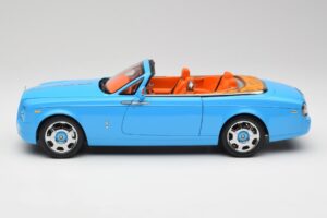 Rolls-Royce Phantom Drophead Coupe Powder ブルー Kyosho 1:18 08871BL メタル - 画像 6/10