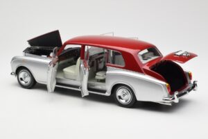 Rolls-Royce Phantom VI シルバーレッド Kyosho 1:18 08905SR メタル - 画像 5/8