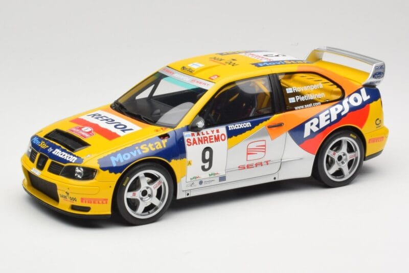 SEAT Cordoba WRC Evo 2 #9 H. Rovanpera / R. Pietilainen Rally San Remo 1999 Otto 1:18 OT483 レジン