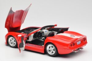Shelby Series 1 カブリオレ レッド Bburago 1:18 3353 メタル - 画像 5/8