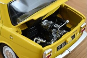 Simca 1000 LS Maya イエロー Norev 1:18 185714 メタル - 画像 3/4