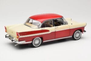 Simca Chambord レッド & アイボリー Norev 1:18 185721 メタル - 画像 3/8