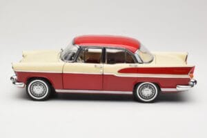 Simca Chambord レッド & アイボリー Norev 1:18 185721 メタル - 画像 4/8