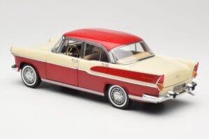 Simca Chambord レッド & アイボリー Norev 1:18 185721 メタル - 画像 7/8