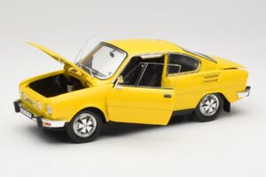Skoda 110R Coupe イエロー Abrex 1:18 118ABS-707GK メタル - 画像 2/8