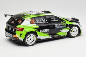 Skoda Fabia Rally2 #23 O. Solberg / E. Edmondson Rally Monte Carlo 2023 IXO 1:18 18RMC155A メタル - 画像 2/6