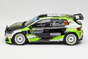 Skoda Fabia Rally2 #23 O. Solberg / E. Edmondson Rally Monte Carlo 2023 IXO 1:18 18RMC155A メタル - 画像 3/6