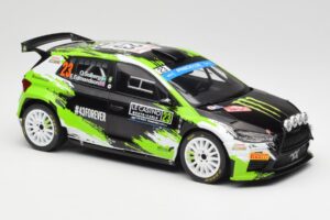 Skoda Fabia Rally2 #23 O. Solberg / E. Edmondson Rally Monte Carlo 2023 IXO 1:18 18RMC155A メタル - 画像 4/6