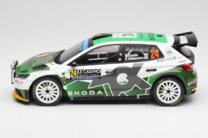 Skoda Fabia Rally2 #24 N. Gryazin / K. Aleksandrov Rally Monte Carlo 2023 IXO 1:18 18RMC155B メタル - 画像 3/6