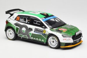 Skoda Fabia Rally2 #24 N. Gryazin / K. Aleksandrov Rally Monte Carlo 2023 IXO 1:18 18RMC155B メタル - 画像 4/6