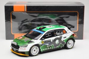 Skoda Fabia Rally2 #24 N. Gryazin / K. Aleksandrov Rally Monte Carlo 2023 IXO 1:18 18RMC155B メタル - 画像 6/6