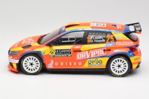 Skoda Fabia Rally2 #25 P. Lopez Rally Monte Carlo 2024 IXO 1:18 18RMC199 メタル - 画像 3/6