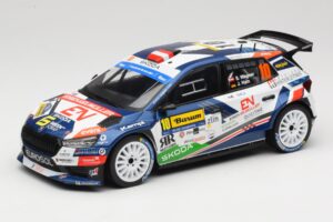 Skoda Fabia Rally2 #10 S. Wagner / G. Winter Barum Czech Rally Zlín 2024 IXO 1:18 18RMC221 メタル