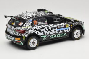 Skoda Fabia Rally2 #20 O. Solberg / E. Edmund Safari Rally Kenya 2024 IXO 1:18 18RMC222 メタル - 画像 2/6