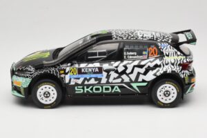 Skoda Fabia Rally2 #20 O. Solberg / E. Edmund Safari Rally Kenya 2024 IXO 1:18 18RMC222 メタル - 画像 3/6