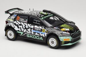 Skoda Fabia Rally2 #20 O. Solberg / E. Edmund Safari Rally Kenya 2024 IXO 1:18 18RMC222 メタル - 画像 4/6