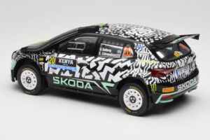 Skoda Fabia Rally2 #20 O. Solberg / E. Edmund Safari Rally Kenya 2024 IXO 1:18 18RMC222 メタル - 画像 5/6