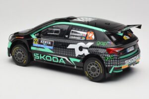 Skoda Fabia Rally2 #22 Toksport G. Greensmith / J. Andersson Safari Rally Kenya 2024 IXO 1:18 18RMC209 メタル - 画像 5/6