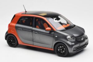 Smart Forfour W453 ラバ オレンジ グラファイト グレー Norev 1:18 B66960298 メタル - 画像 6/8