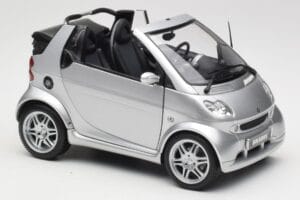 Smart Fortwo W450 Brabus Cabrio シルバー ディーラー エディション Kyosho 1:18 0017769V001C05Q00 メタル - 画像 6/8