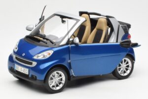 Smart Fortwo W451 カブリオレ ブルーシルバー Minichamps 1:18 Q0022565V001C80Q00 メタル - 画像 2/8