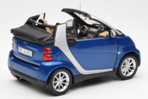 Smart Fortwo W451 カブリオレ ブルーシルバー Minichamps 1:18 Q0022565V001C80Q00 メタル - 画像 3/8