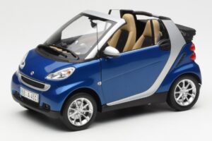Smart Fortwo W451 カブリオレ ブルーシルバー Minichamps 1:18 Q0022565V001C80Q00 メタル