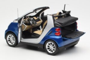 Smart Fortwo W451 カブリオレ ブルーシルバー Minichamps 1:18 Q0022565V001C80Q00 メタル - 画像 5/8